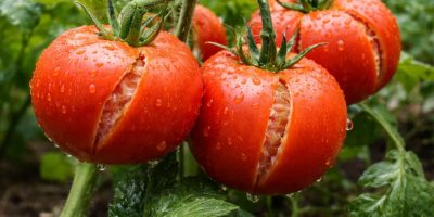 Dlaczego pomidory pękają po intensywnym podlewaniu po okresie suszy
